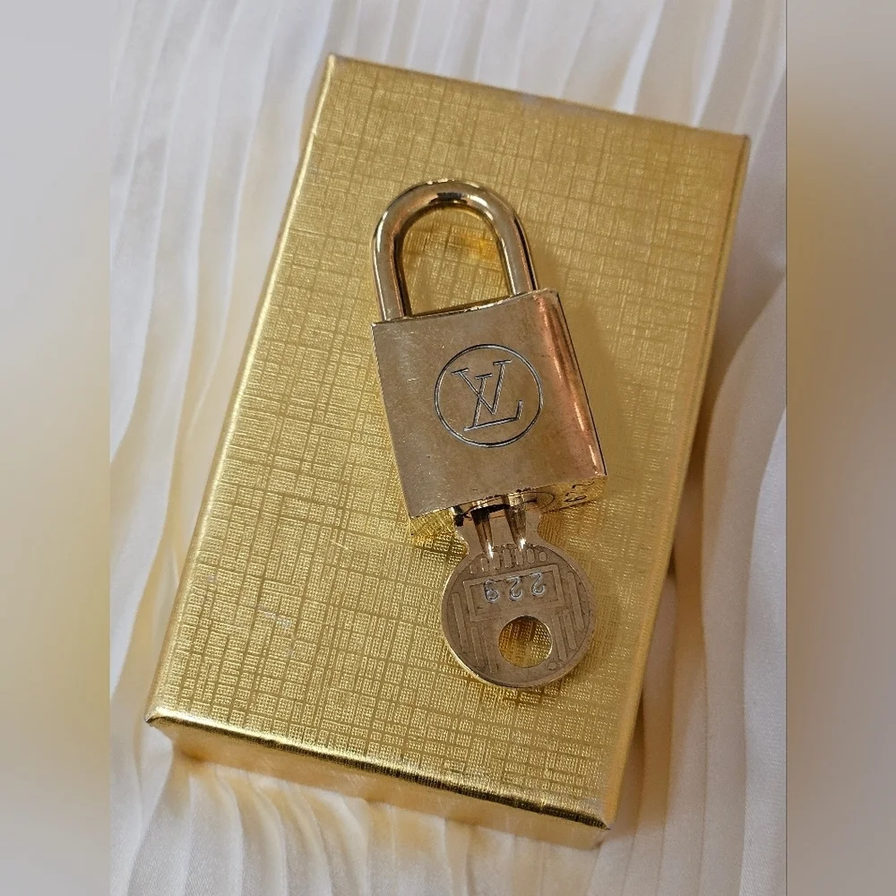 Louis Vuitton #229 RARE Brass Lock & Key